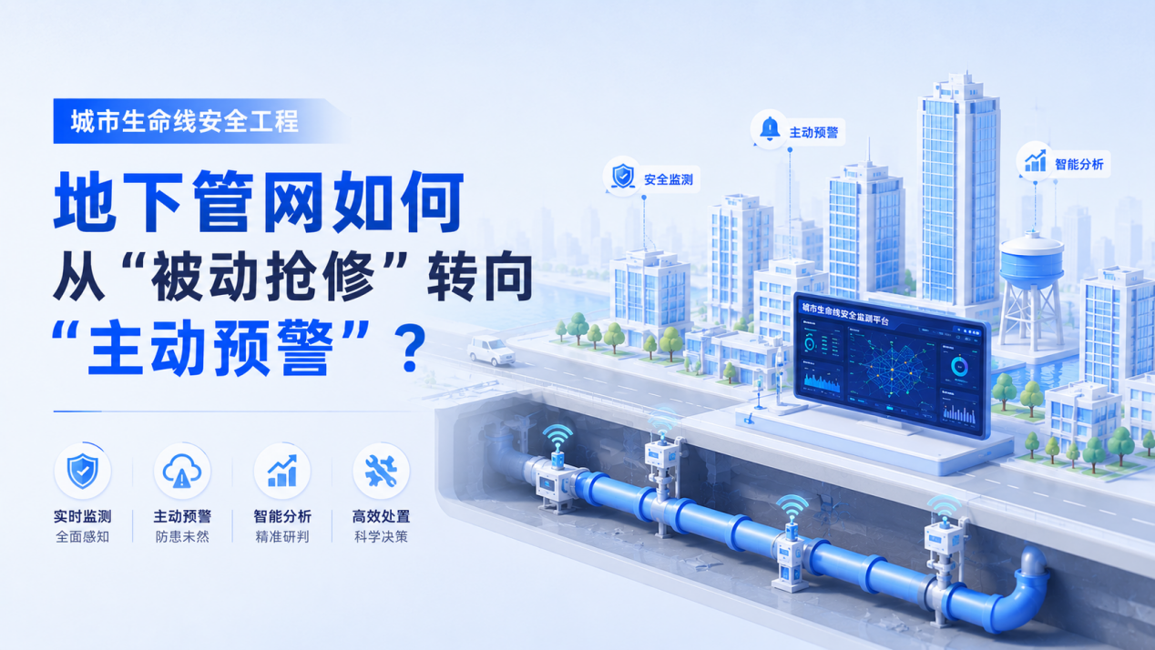 城市生命线安全工程:地下管网如何从"被动抢修"转向"主动预警"?(图1) 城市生命线安全工程:地下管网如何从"被动抢修"转向"主动预警"?(图1)