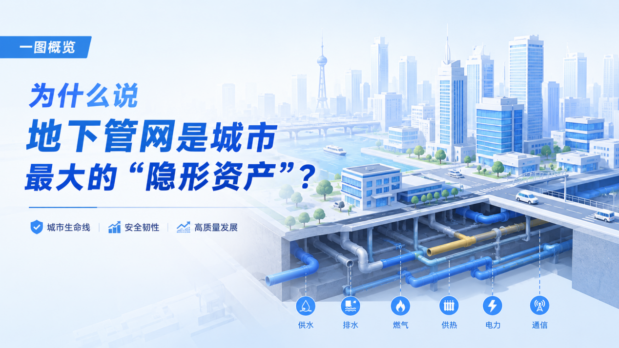 df509143-6149-45c6-b36f-43412925174a 一文概览 | 为什么说地下管网是城市最大的“隐形资产”?(图1)